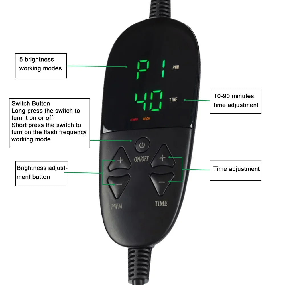 Casque LED Thérapie Lumière Rouge