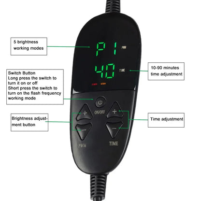 Casque LED Thérapie Lumière Rouge