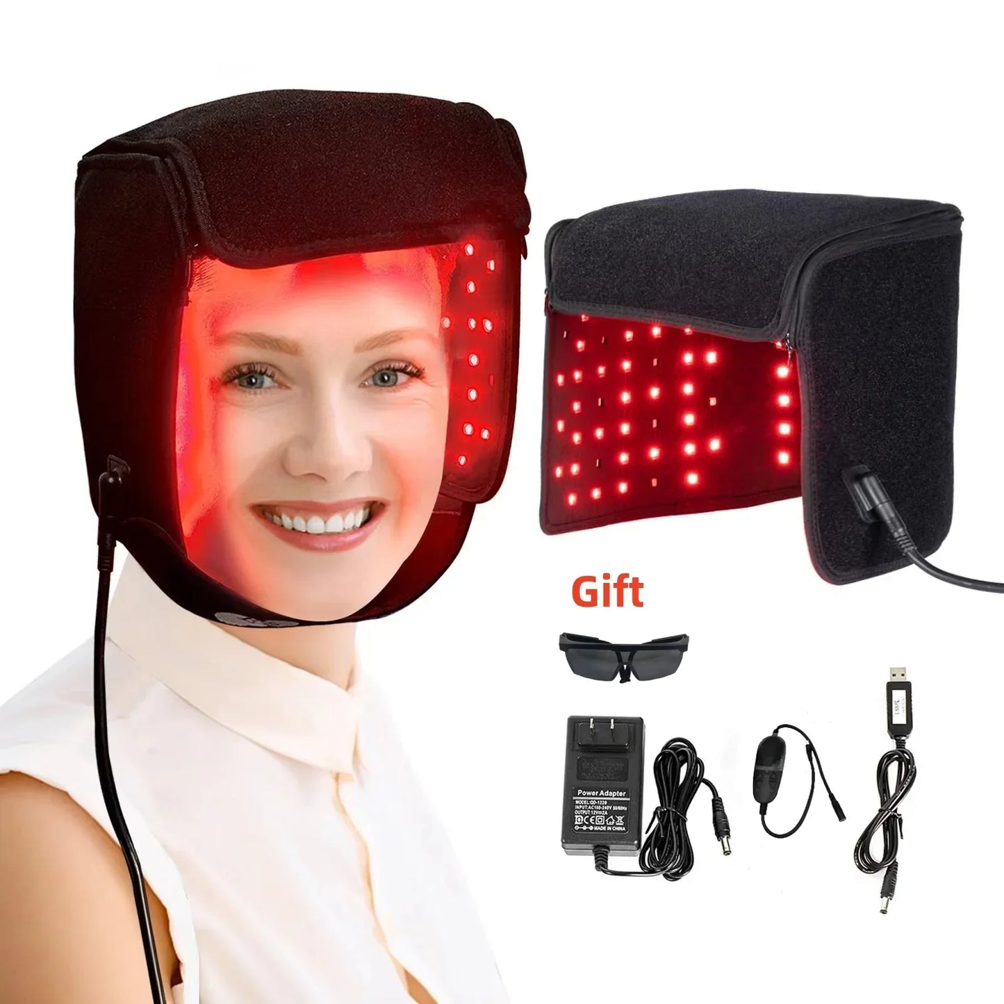 Casque LED Thérapie Lumière Rouge