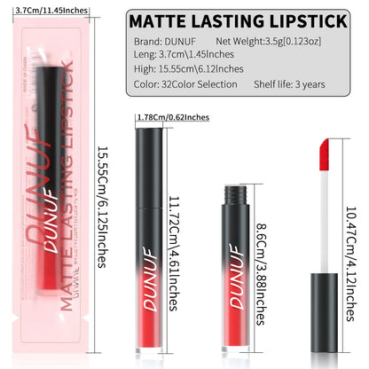 Rouge à Lèvres Mat, Longue Tenue, Gloss Hydratant