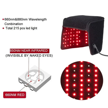 Casque LED Thérapie Lumière Rouge